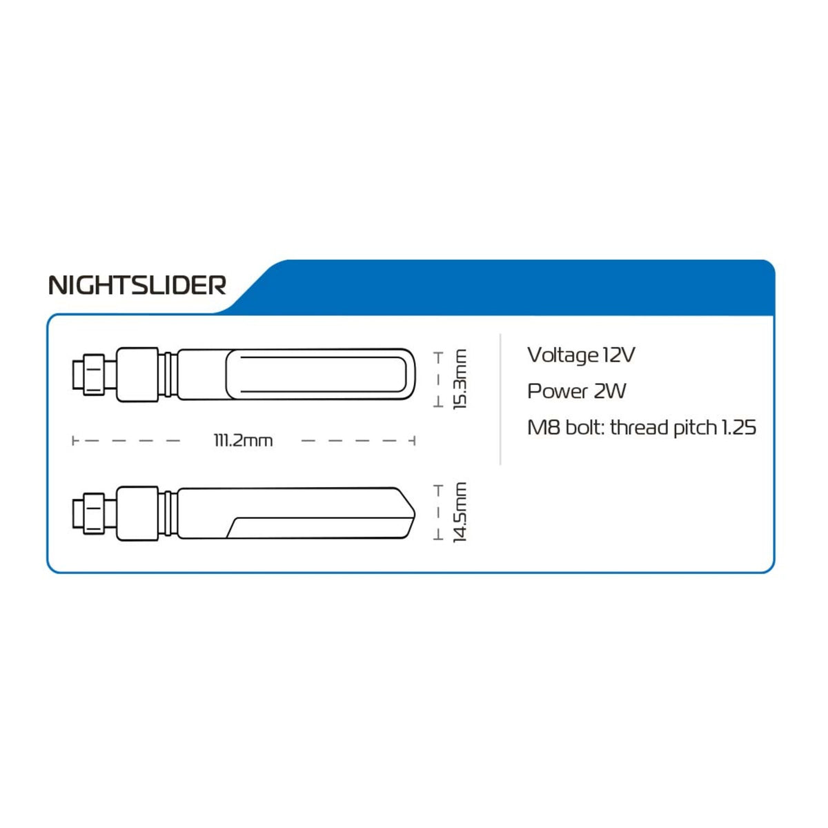 Oxford Nightslider Streaming Indicators (includes 2 Resistors)
