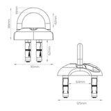 OXFORD ANCHOR FLAT - GROUND & WALL OXFORD ANCHOR KIT