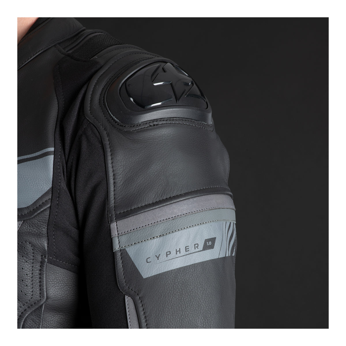 Oxford Cypher 1.0 Leather MS Jacket - Stealth Black