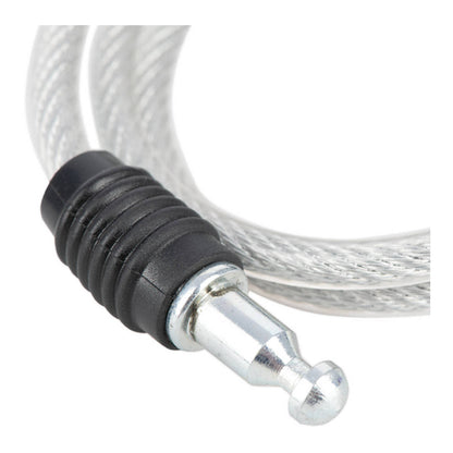 Oxford Bumper Cable Lock 6mm X 600mm - Clear