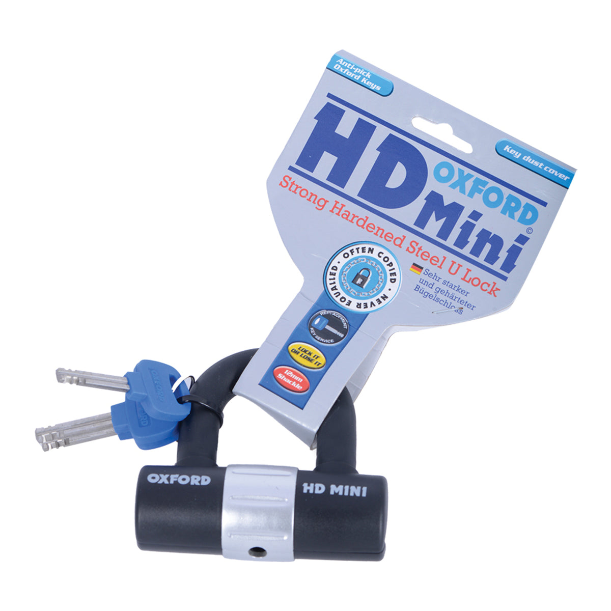 Oxford Shackle Lock Heavy Duty Mini 14mm