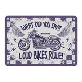 Oxford Garage Metal Sign: What Did You Say