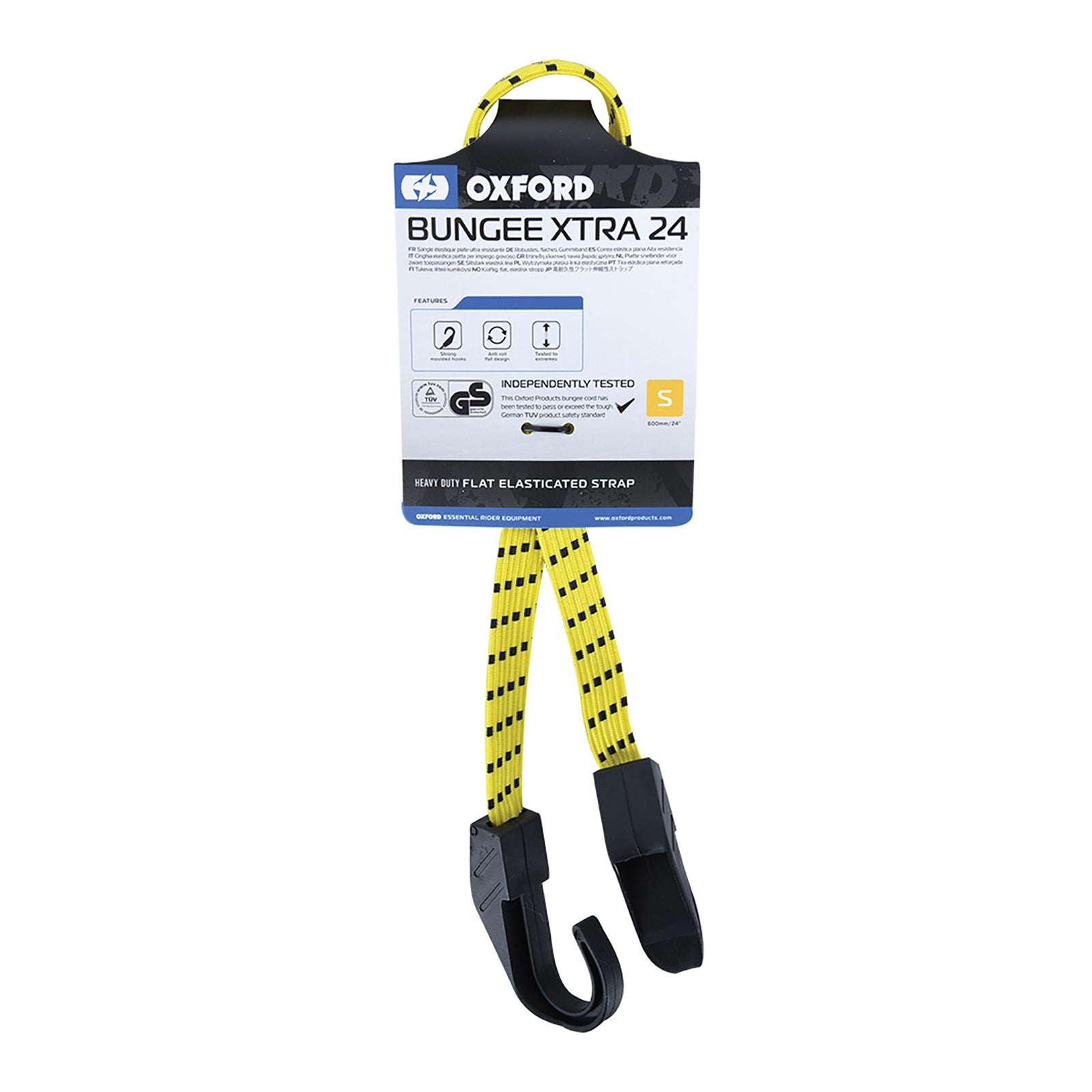 Oxford Bungie Xtra 16mm X 800mm - Yellow