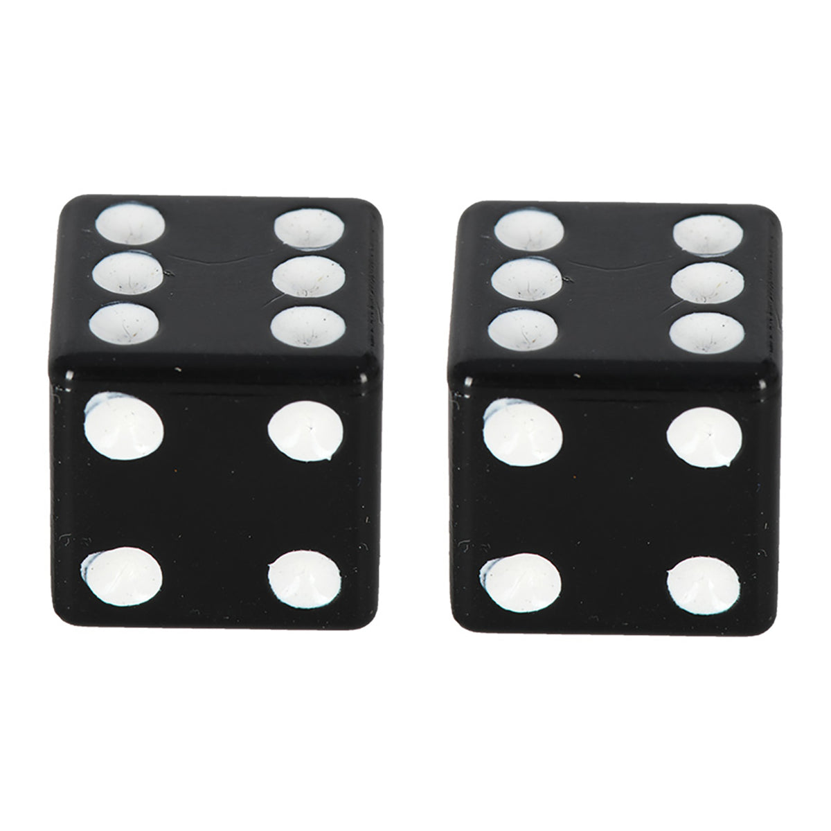 Oxford Lucky Dice Valve Caps - Black (Pair)
