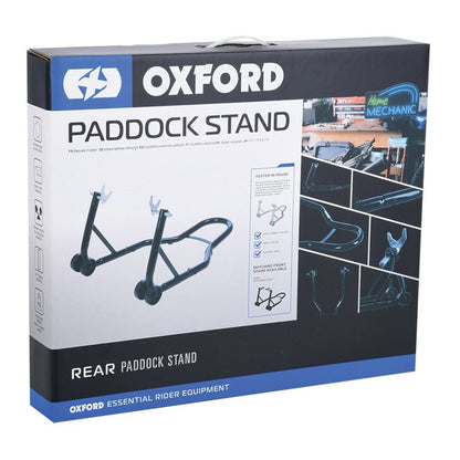 Oxford Black Rear Paddock Stand (with L & U lifters)