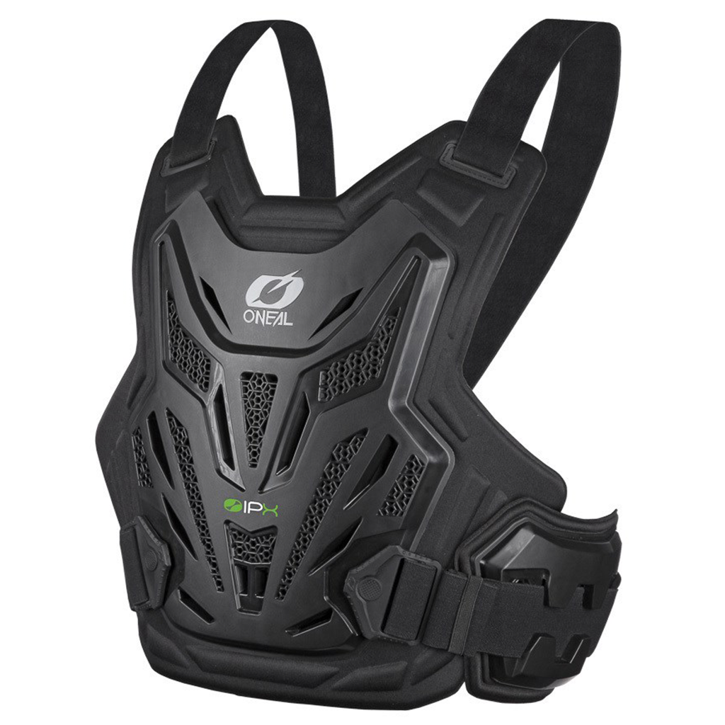 ONEAL SPLIT CHEST PROTECTOR LITE BLK ADULT (LG/XL)