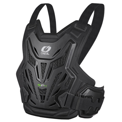 ONEAL SPLIT CHEST PROTECTOR LITE BLK ADULT (LG/XL)