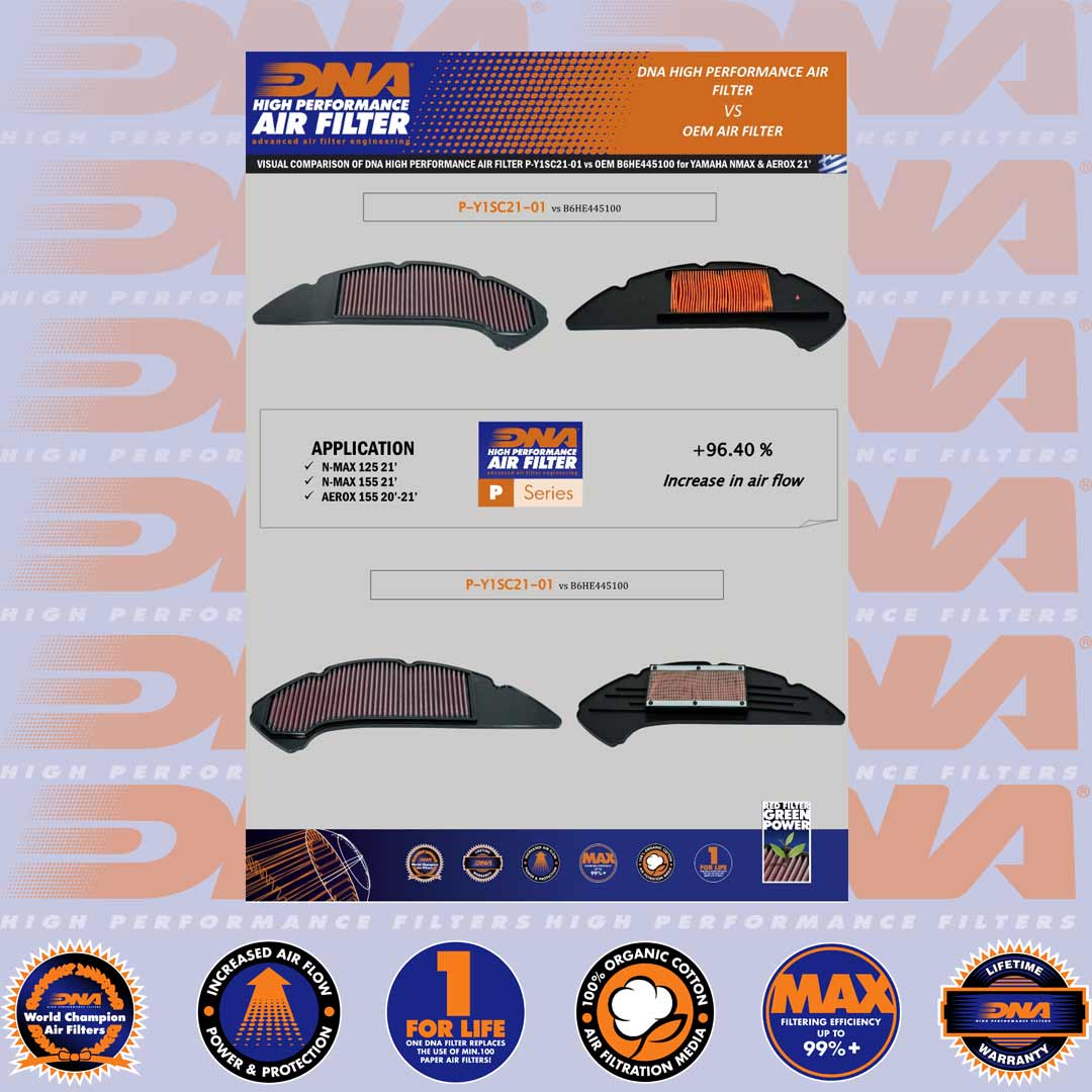 N-MAX 155 - GPD155A 21-24 - DNA AIR FILTER - P-Y1SC21-01