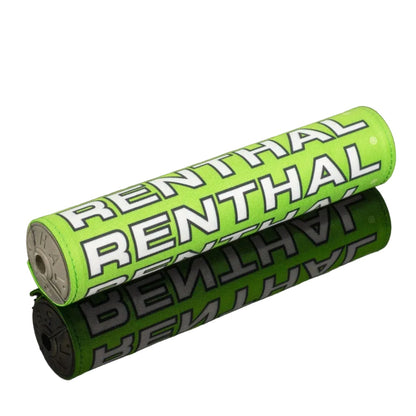 RENTHAL SX BAR PAD VINTAGE 10 INCH 240mm GRN/BLK/WHT - GRY FOAM (P357)