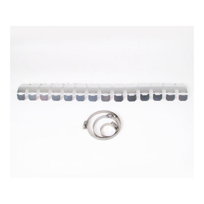 Whites Head Pipe Guard with Clamp - Silver