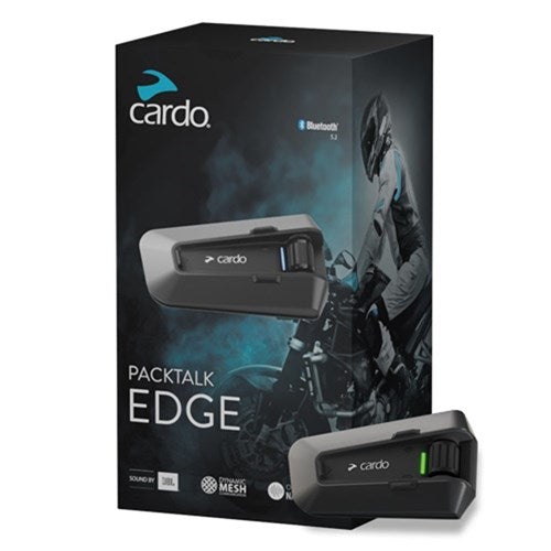 Cardo Packtalk Edge Motorcycle Mesh Intercom - Single