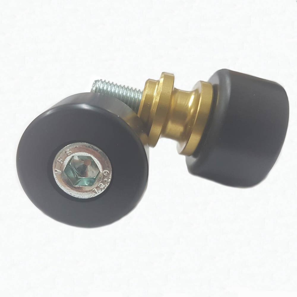 OGGY KNOBBS REAR PICK UP SPOOLS WITH PROTECTOR - M8 x 1.25 GOLD - PUP08GLD