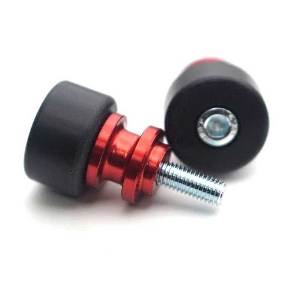 OGGY KNOBBS REAR PICK UP SPOOLS WITH PROTECTOR - M12 x 1.25 RED - PUP12RED