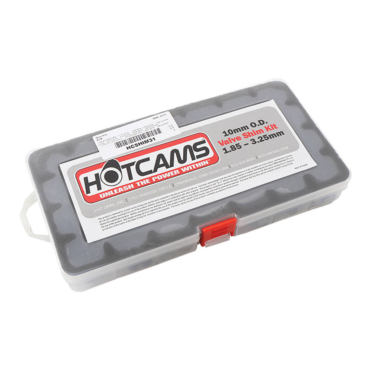 HOT CAM SHIM KIT 10.00mm (1.85mm-3.25mm in .05mm - 3 ea)