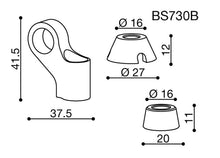 Rizoma Mirror Adapter R-BS730B