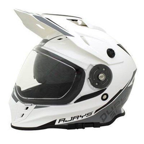 Rjays Dakar II Helm Gloss WHT/GRY (XS)