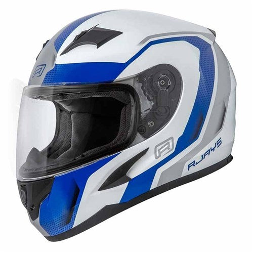 Rjays Grid Helm Gloss WHT/BLU (2XL)