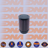 DNA FILTERS RUBBER TOP ROUND CLAMP ON 43mm INLET 127mm LENGTH AIR FILTER - RO-4300-14