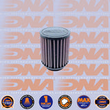 DNA FILTERS RUBBER TOP ROUND CLAMP ON 57mm INLET 102mm LENGTH AIR FILTER - RO-5700-12
