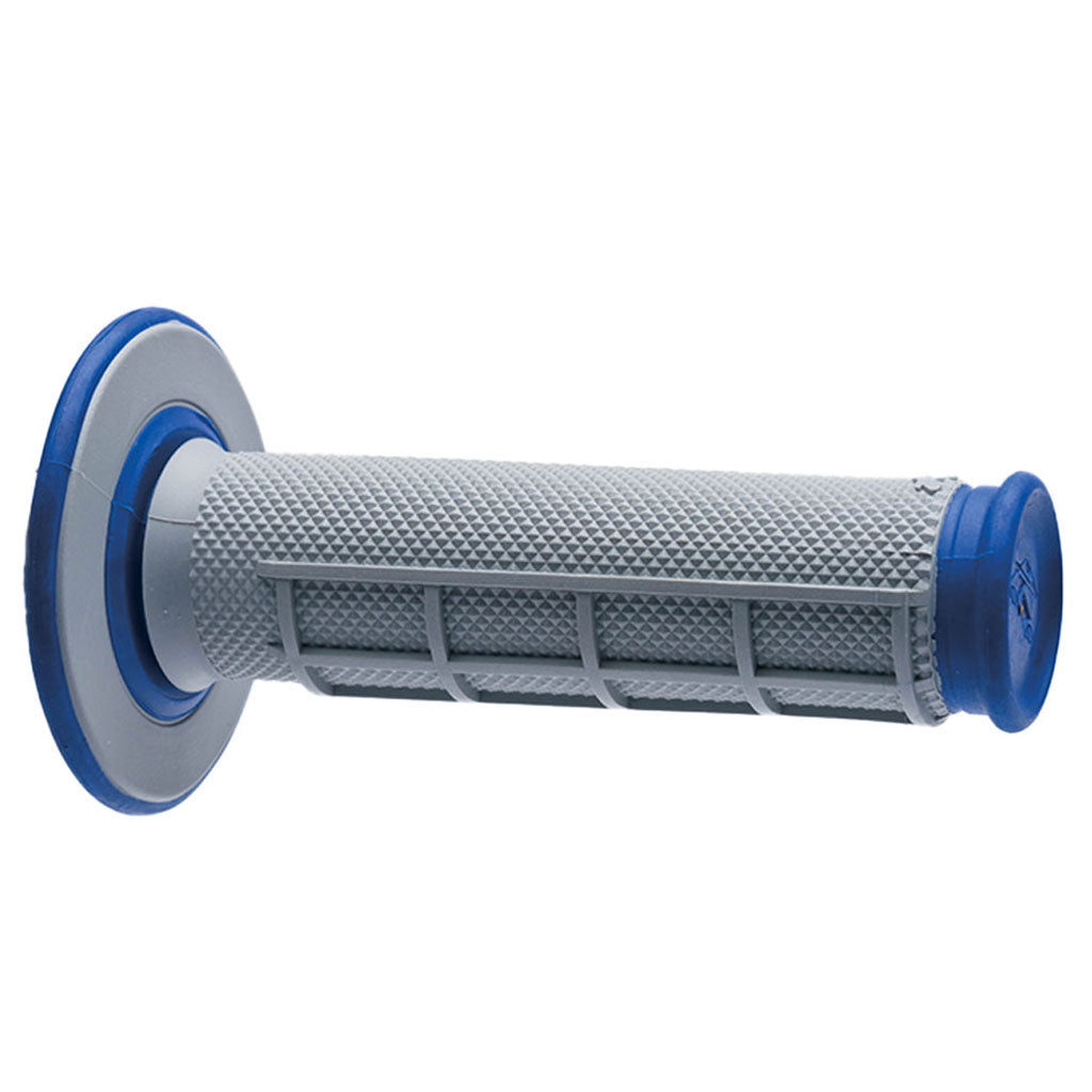 RENTHAL GRIPS DUAL COMPOUND HALF WAFFLE BLU/GRY Q70 (G157)