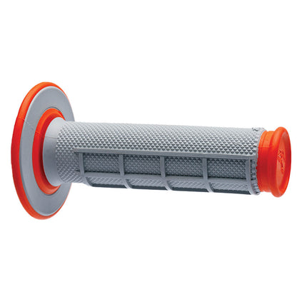 RENTHAL GRIPS DUAL COMPOUND HALF WAFFLE ORG/GRY Q70 (G155)