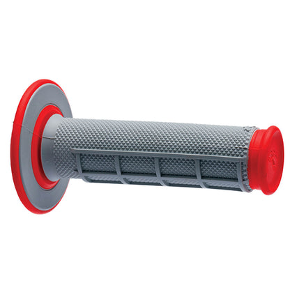 RENTHAL GRIPS DUAL COMPOUND HALF WAFFLE RED/GRY Q70 (G156)