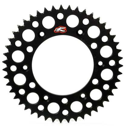 RENTHAL REAR SPROCKET MX ULTRALIGHT GROOVED BLK 52T (224U-520-52GPBK)