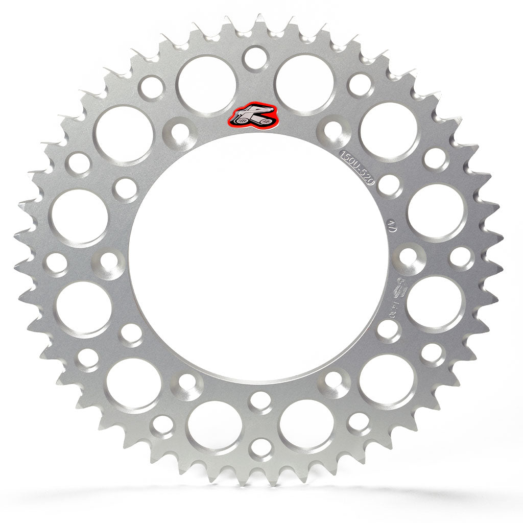 /RENTHAL REAR SPROCKET MX ULTRALIGHT GROOVED SIL 52T (150U-520-52GBSI)