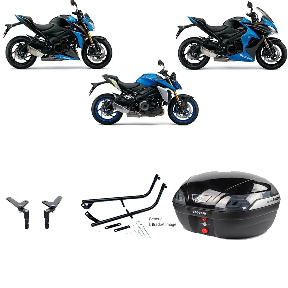 S48 Astra Black Topbox Kit GSX-S 1000 15-25 & GSX-S 1000 F 15-21 - S126S48BPBLK