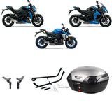 S48 Astra Silver Topbox Kit GSX-S 1000 15-25 & GSX-S 1000 F 15-21 - S126S48BPSIL
