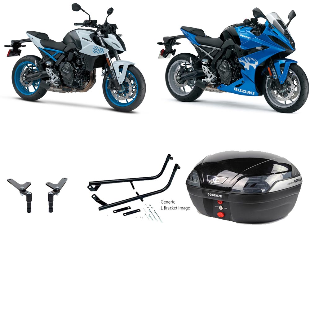 S48 Astra Black Topbox Kit GSX-8S 23-25 & GSX-8R 24-25 - S140S48BPBLK