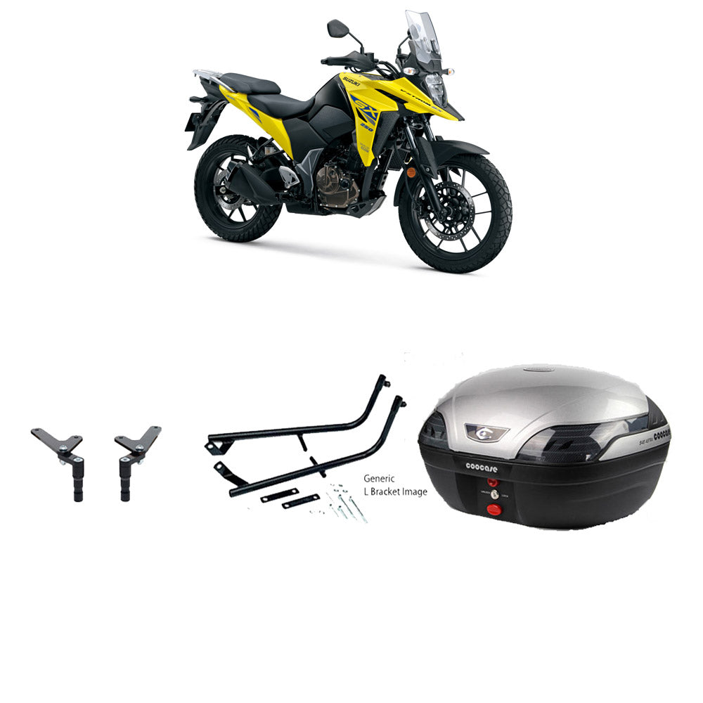 S48 Astra Silver Topbox Kit DS 250 SX (V-STROM 250) 23-24 - S141S48BPSIL