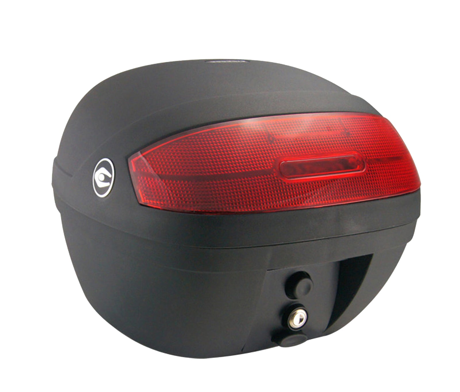 S30 BASIC TOPBOX 30L MATT BLACK WITH RED REFLECTORS - S30SB
