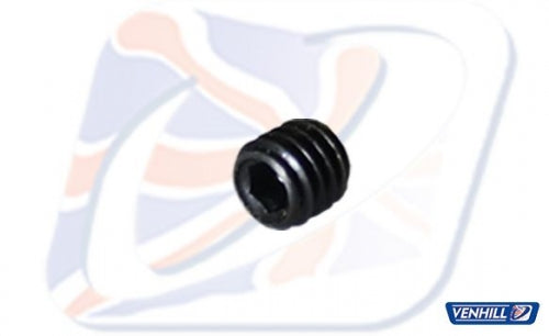 M4x0.7, 4mm LONG STEEL GRUB SCREW, BLACK - S404