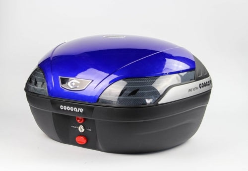 S48 ASTRA TOPBOX 48L BLUE LID WITH SMOKE REFLECTORS - S48BPBLU