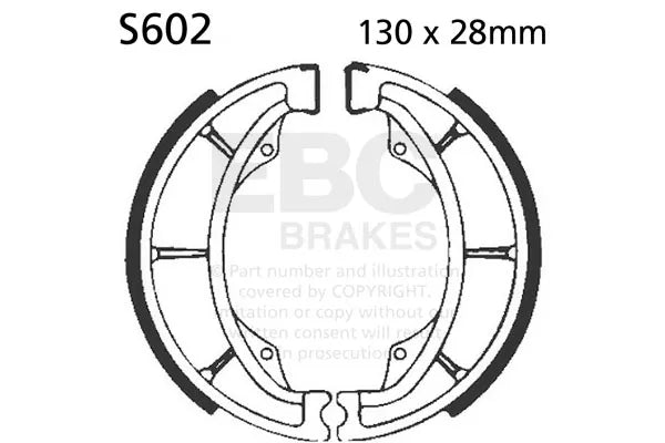 EBC Brake Shoe Set - S602