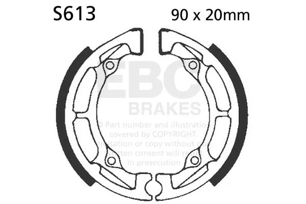 EBC Brake Shoe Set - S613