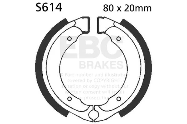 EBC Brake Shoe Set - S614