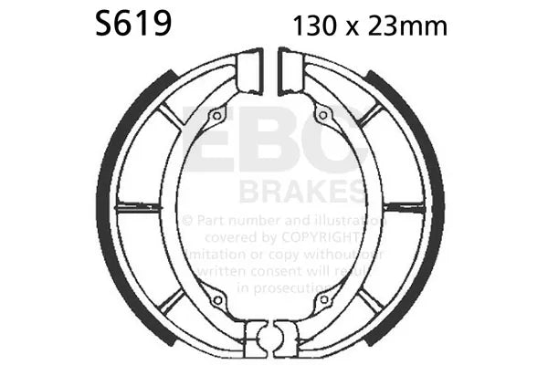 EBC Brake Shoe Set - S619