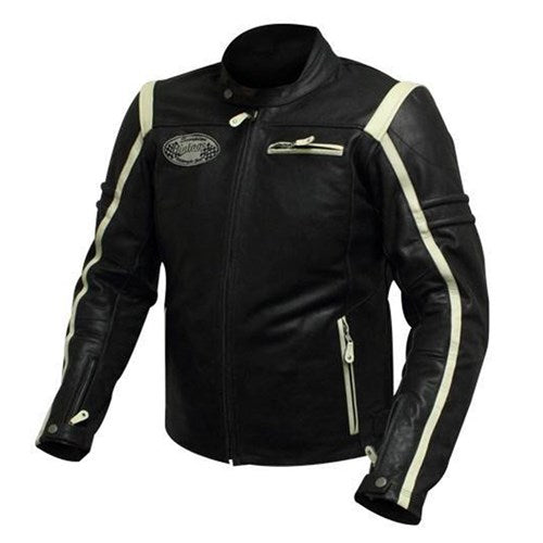##Scorpion Racer Leather JKT BLK/WHT (40)