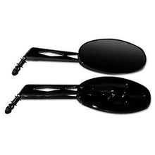 Scorpion Mirror Oval Billet Style Metric Short R/H Black