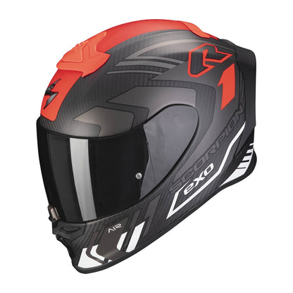 Scorpion Exo Exo-R1 EVO Carbon Air Supra - Matte Blk/sil/wht