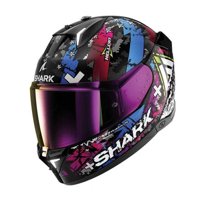 SHARK SKWAL i3 HELLCAT BLK/BLU + VISOR - view 2