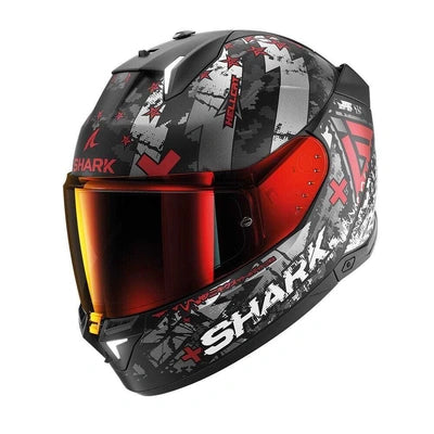 SHARK SKWAL i3 HELLCAT BLK/RED + VISOR - view 2