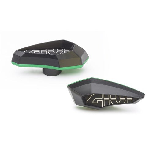 GIVI FRAME SLIDERS GREEN PAIR (NEEDS SLD_ _ _ _KIT)