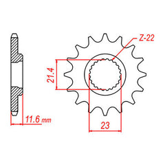 10T KTM/Husqvarna 50SX Front Sprocket (OEM: A40033029010) (1909)