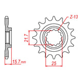MTX 1535 Steel Front Sprocket #525 (10-238)