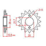 MTX 511 Steel Front Sprocket #520 (10-163)