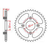 MTX 256 Steel Rear Sprocket #420 (11-153)