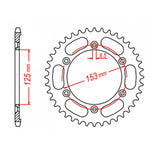 MTX 1258 Steel Rear Sprocket #428 (11-KRH)